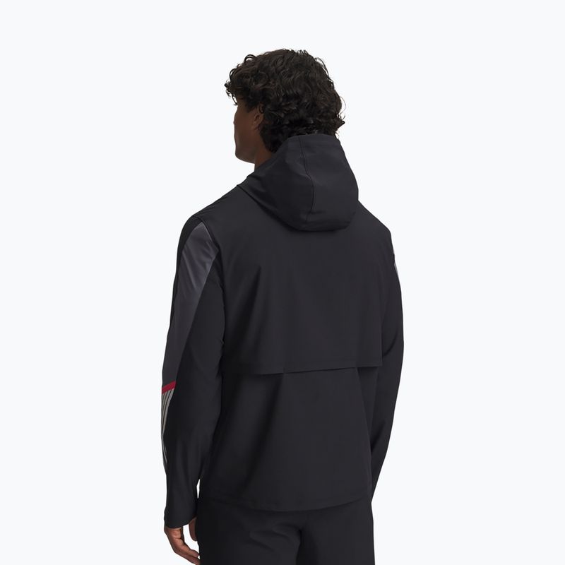 Kurtka do biegania męska Under Armour Velociti Storm Hooded black/castlerock/reflective 2