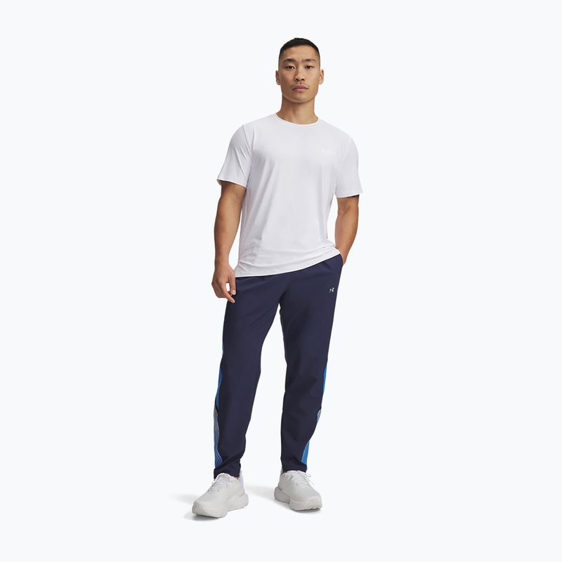 Spodnie do biegania męskie Under Armour Velociti Storm washed navy/blue atlantis/reflective 2