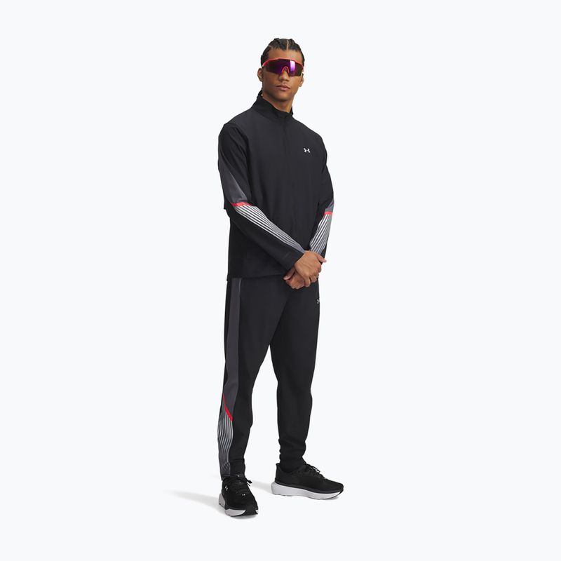 Spodnie do biegania męskie Under Armour Velociti Storm black/castlerock/reflective 2