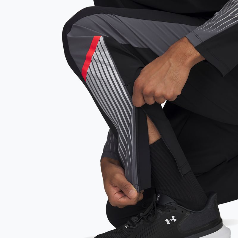 Spodnie do biegania męskie Under Armour Velociti Storm black/castlerock/reflective 4