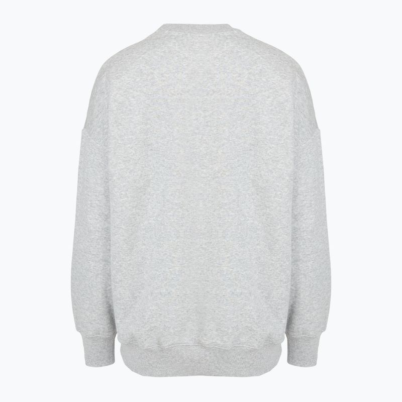 Bluza damska Under Armour Rival Fleece Varsity Crew halo gray light heather/expedition green 4