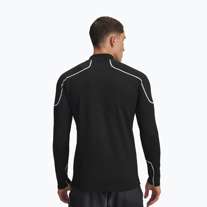 Longsleeve treningowy męski Under Armour Cold Weather Grid black/black/white 2