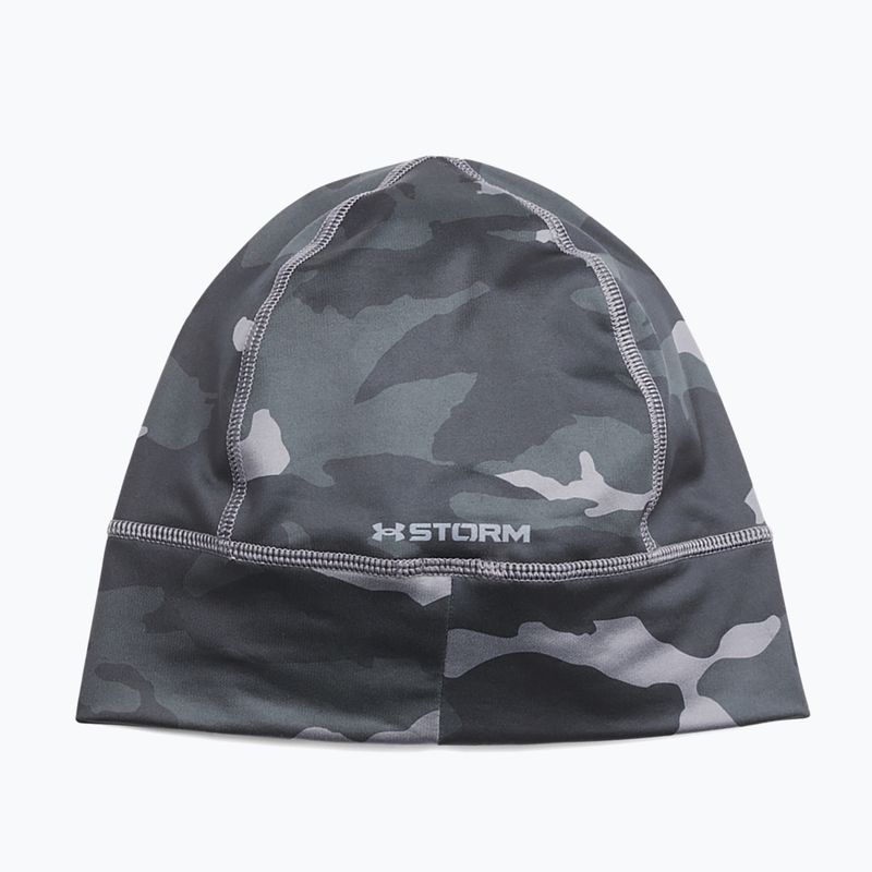Czapka do biegania męska Under Armour Storm Men'S Storm Launch Beanie castlerock/black 2