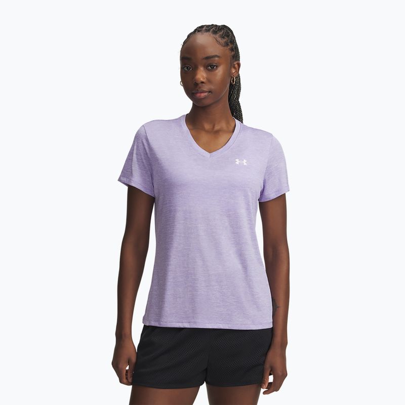 Koszulka treningowa damska Under Armour Tech V-Twist transparent/white