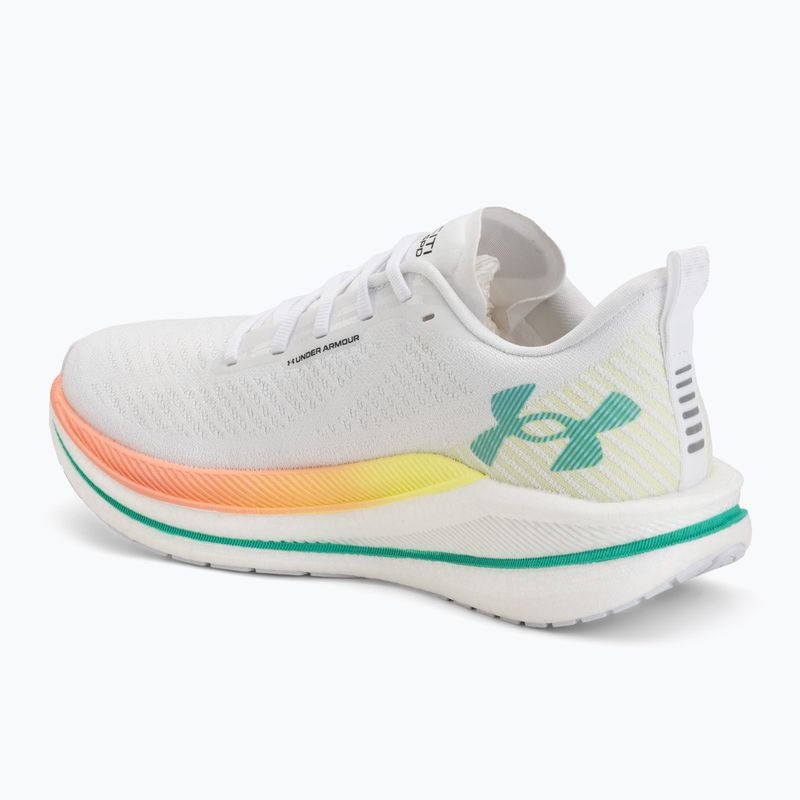 Buty do biegania damskie Under Armour Velociti SPD white/orange bloc/metallic silver 3