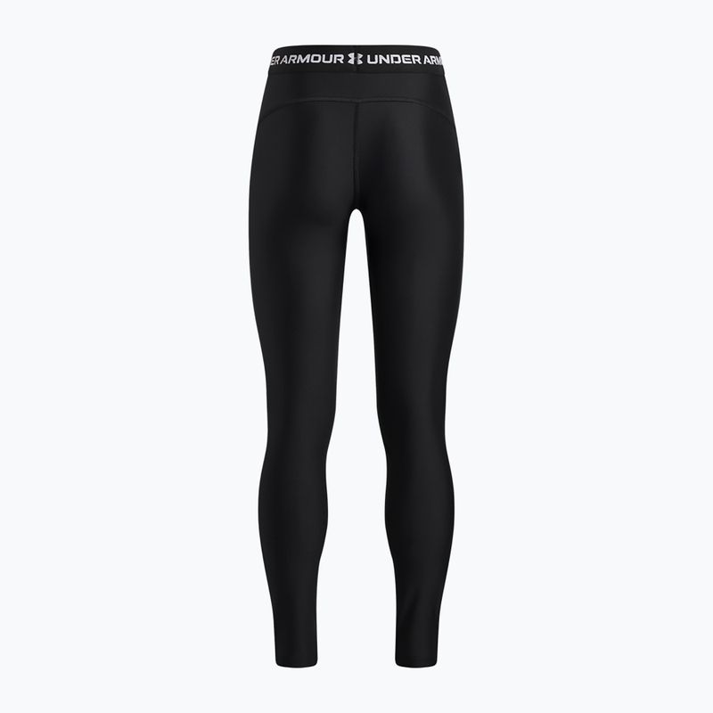Legginsy dziecięce Under Armour HeatGear Graphic Leggings black/white 2
