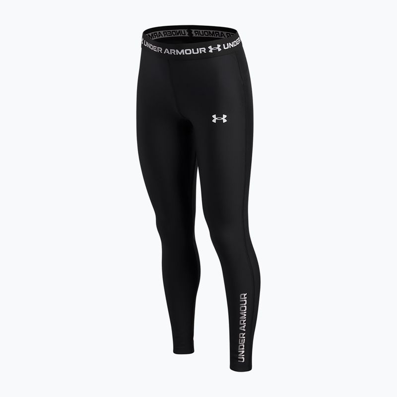 Legginsy dziecięce Under Armour HeatGear Graphic Leggings black/white 3
