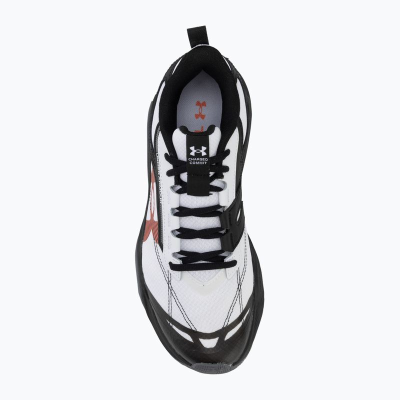 Buty treningowe męskie Under Armour Charged Commit TR 5 white/black/venom red 5