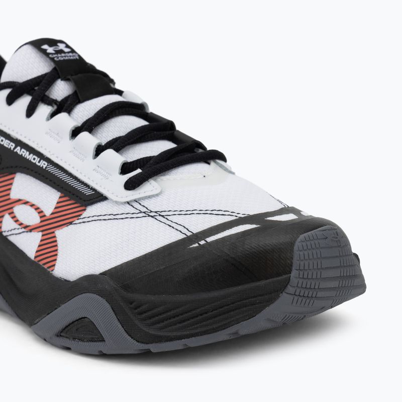 Buty treningowe męskie Under Armour Charged Commit TR 5 white/black/venom red 7