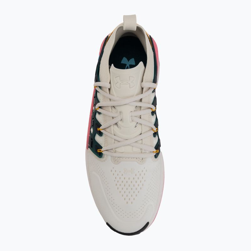 Buty treningowe męskie Under Armour Phantom X ultimate stone/arden green/fresco blue 5