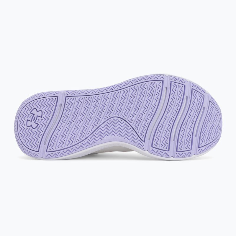 Buty treningowe damskie Under Armour Aurora 3 white/white/purple crest 4