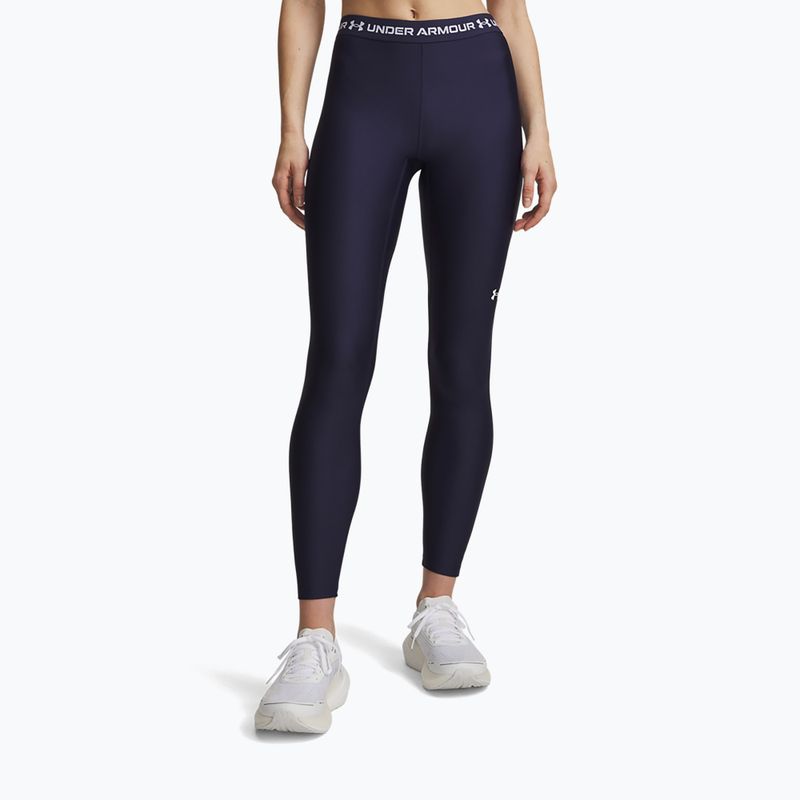 Legginsy treningowe damskie Under Armour HeatGear Leggings midnight navy/white