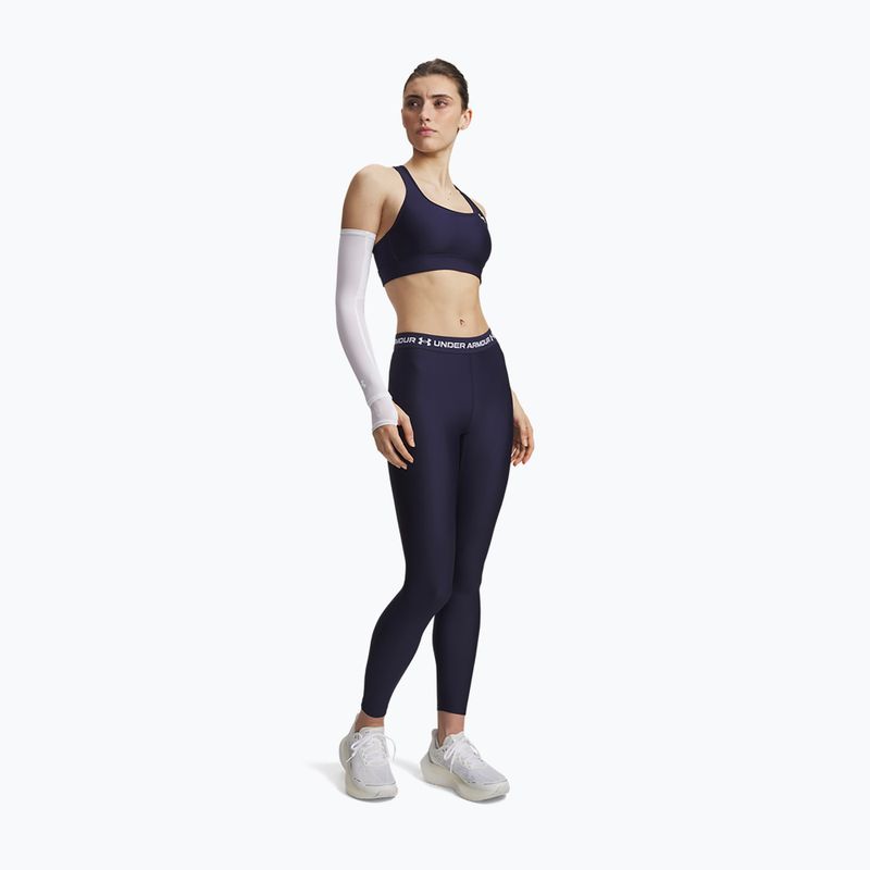 Legginsy treningowe damskie Under Armour HeatGear Leggings midnight navy/white 2