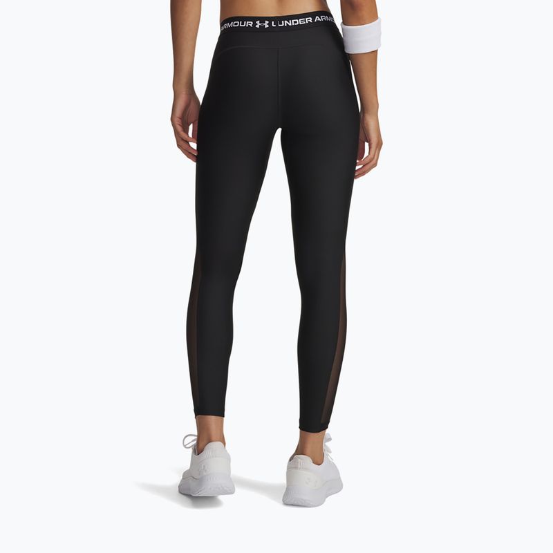 Legginsy treningowe męskie Under Armour HeatGear Mesh ultimate black/white 3
