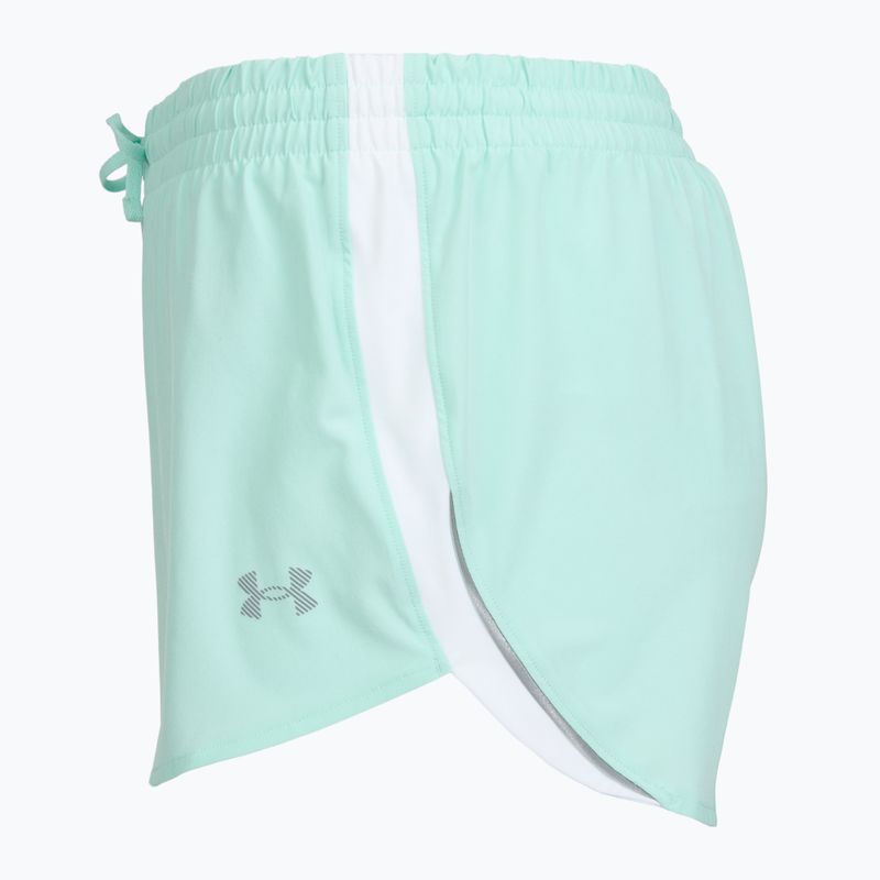 Spodenki do biegania damskie Under Armour Velociti Pro 4" 2N1 refresh mint/castlerock 3