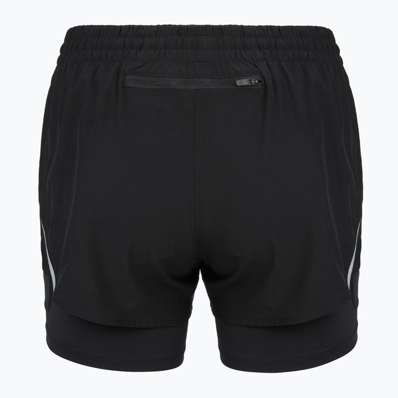 Spodenki do biegania damskie Under Armour Velociti Pro 4" 2N1 ultimate black/ultimate black/ultimate black 2