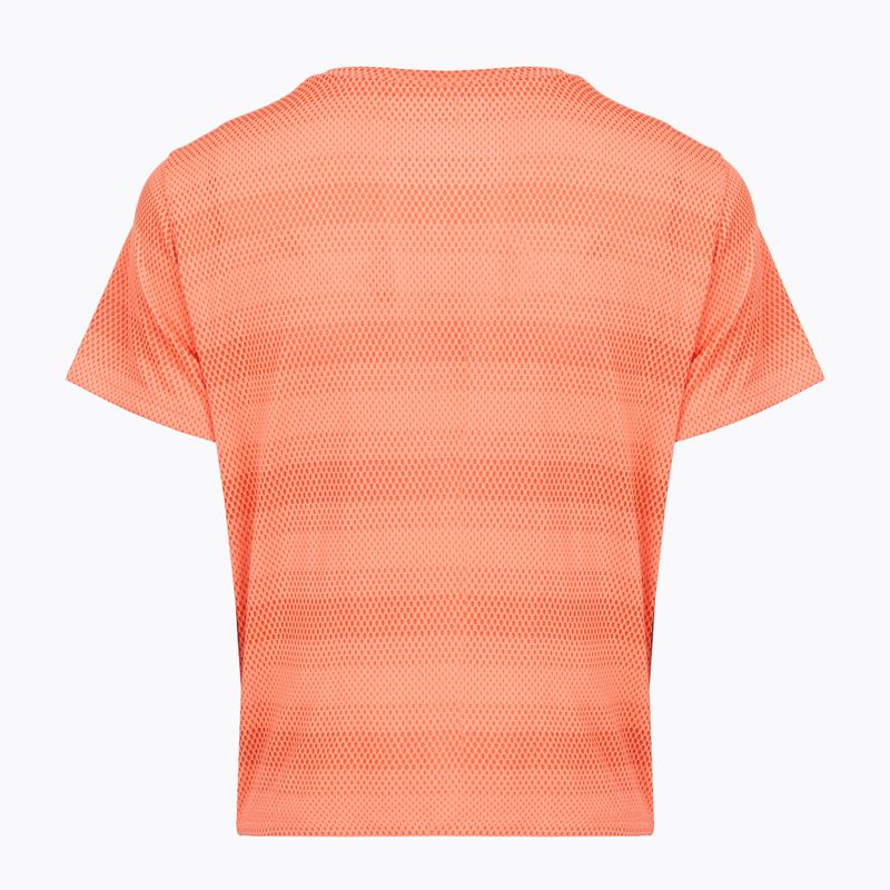 Koszulka do biegania damska Under Armour Velociti electric tangerine/black/green mode 2