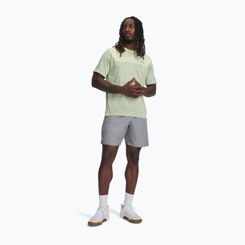 Spodenki treningowe męskie Under Armour Tech Utility steel/fade green 2