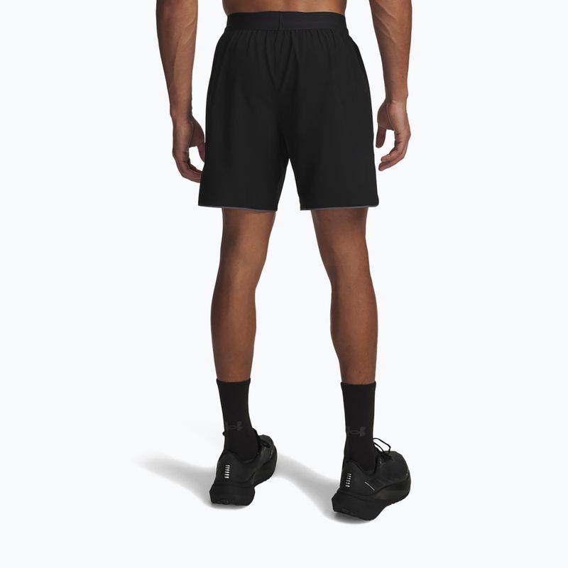 Spodenki do biegania męskie Under Armour Velociti Pro 2IN1 Shorts ultimate black/reflective 3
