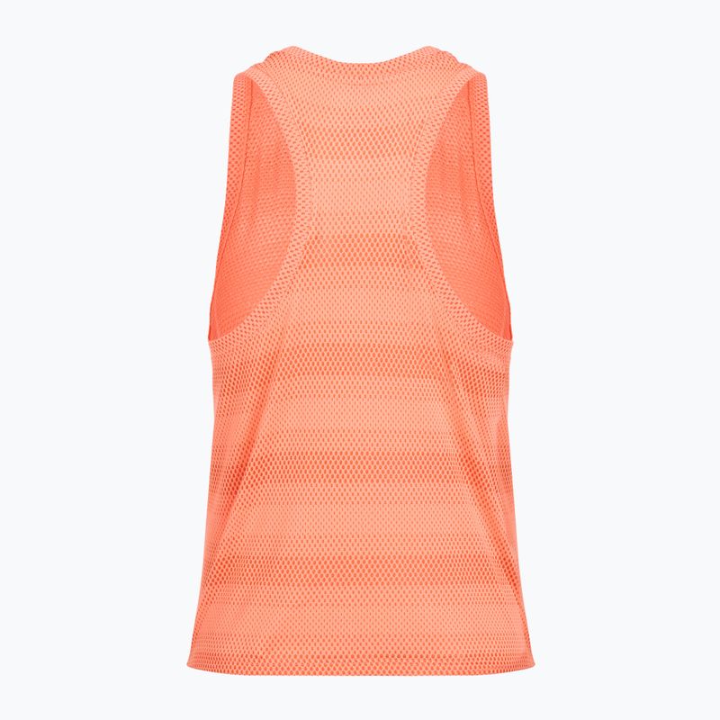 Koszulka do biegania damska Under Armour Velociti Singlet electric tangerine/black/green mode 2