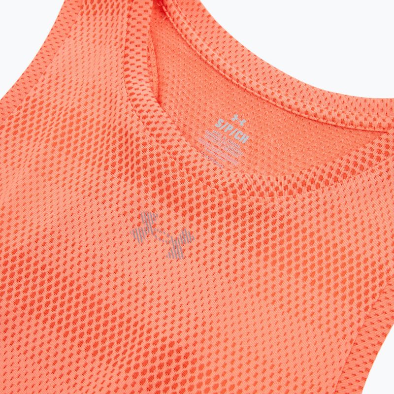 Koszulka do biegania damska Under Armour Velociti Singlet electric tangerine/black/green mode 3