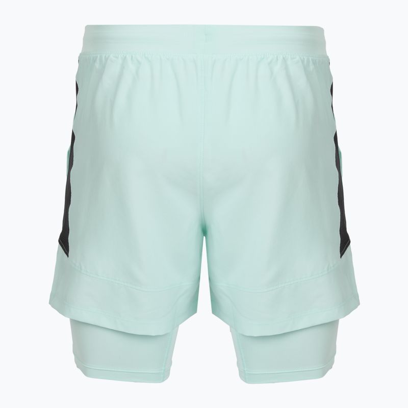 Spodenki do biegania męskie Under Armour Launch 5" 2IN1 refresh mint/castlerock 2