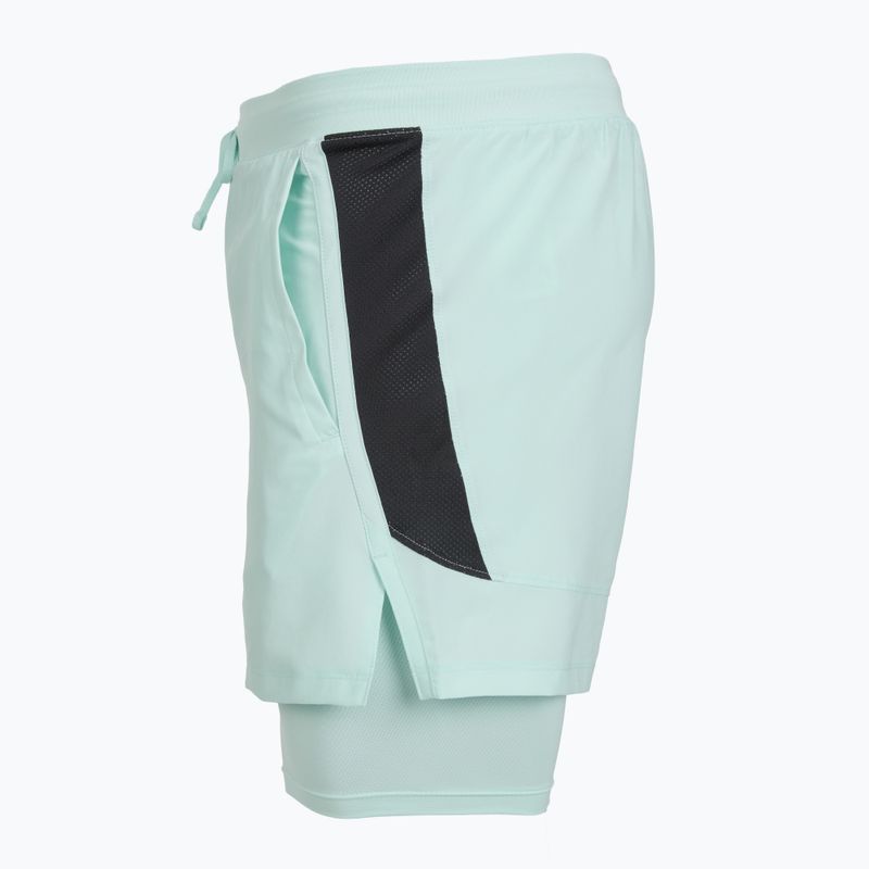 Spodenki do biegania męskie Under Armour Launch 5" 2IN1 refresh mint/castlerock 4