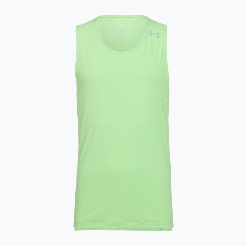 Koszulka do biegania męska Under Armour Velociti Pro Singlet lumos lime/white