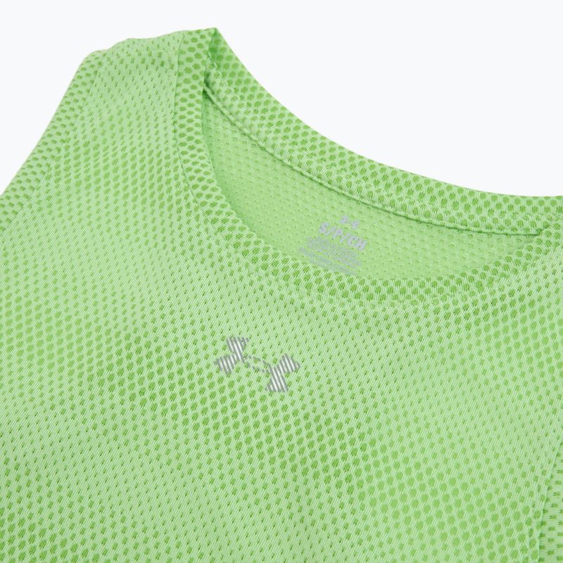 Koszulka do biegania damska Under Armour Velociti Singlet lumos lime/white 3