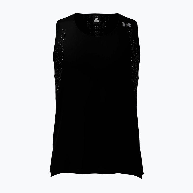 Koszulka do biegania męska Under Armour Velociti Pro Singlet black/black/metallic silver