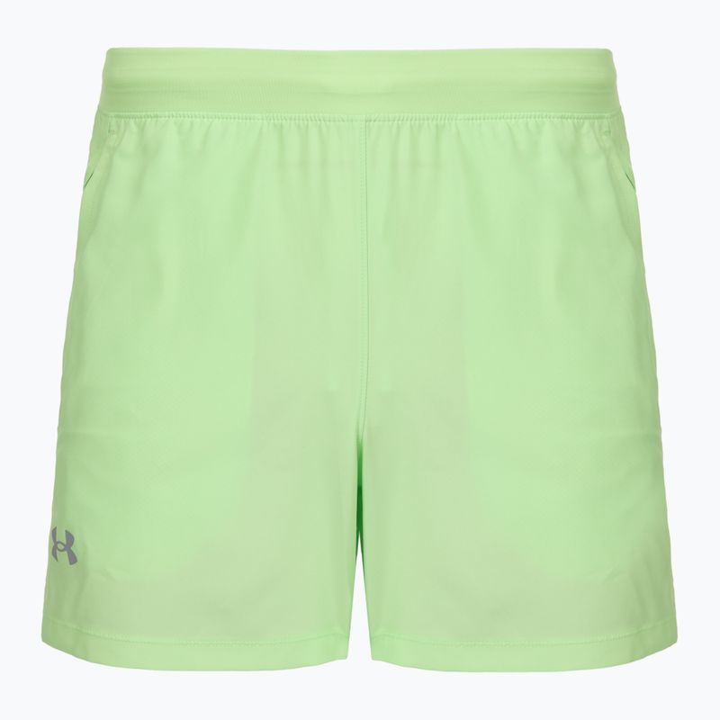 Spodenki do biegania męskie Under Armour Launch 5" lumos lime/white