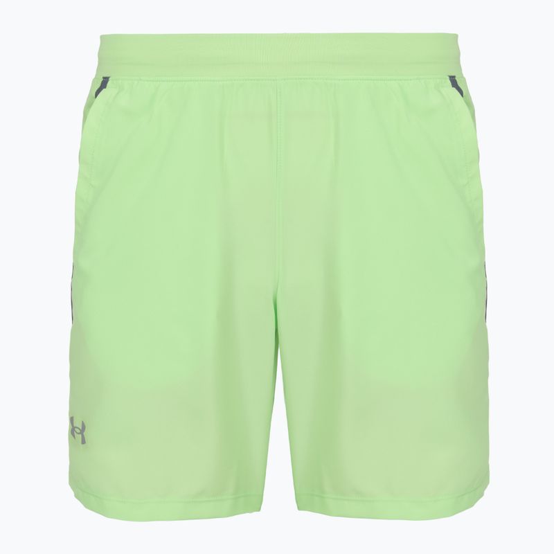 Spodenki do biegania męskie Under Armour Launch 7" lumos lime/white