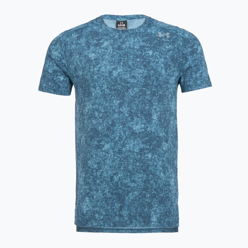 Koszulka do biegania męska Under Armour Velociti Pro Print wham blue/boundless blue/black