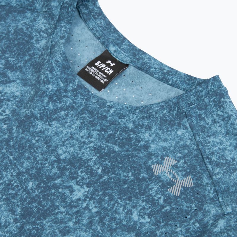 Koszulka do biegania męska Under Armour Velociti Pro Print wham blue/boundless blue/black 3