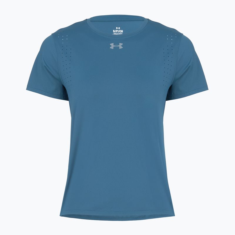 Koszulka do biegania damska Under Armour Velociti Pro wham blue/hyper green/white
