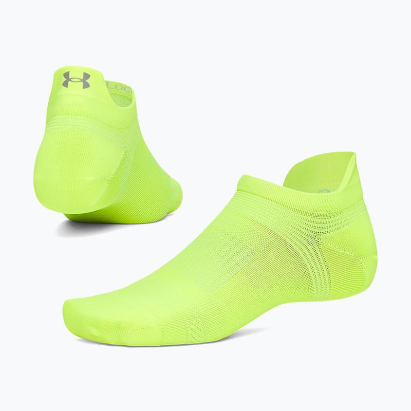 Skarpety Under Armour Velociti Lite S high vis yellow/high vis yellow/white 3