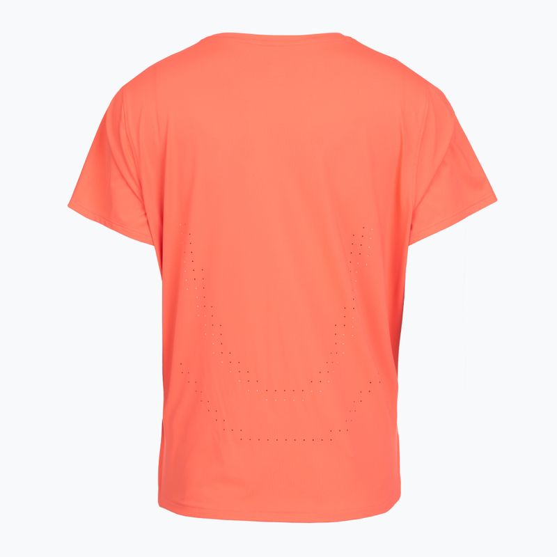 Koszulka do biegania damska Under Armour Velociti Pro electric tangerine/black/green mode 2