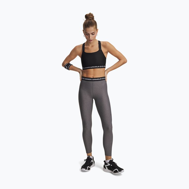 Legginsy treningowe damskie Under Armour HeatGear charcoal light heather/black 2