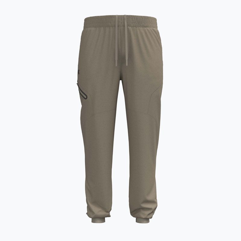 Spodnie treningowe męskie Under Armour Unstoppable Joggers city khaki/black 5