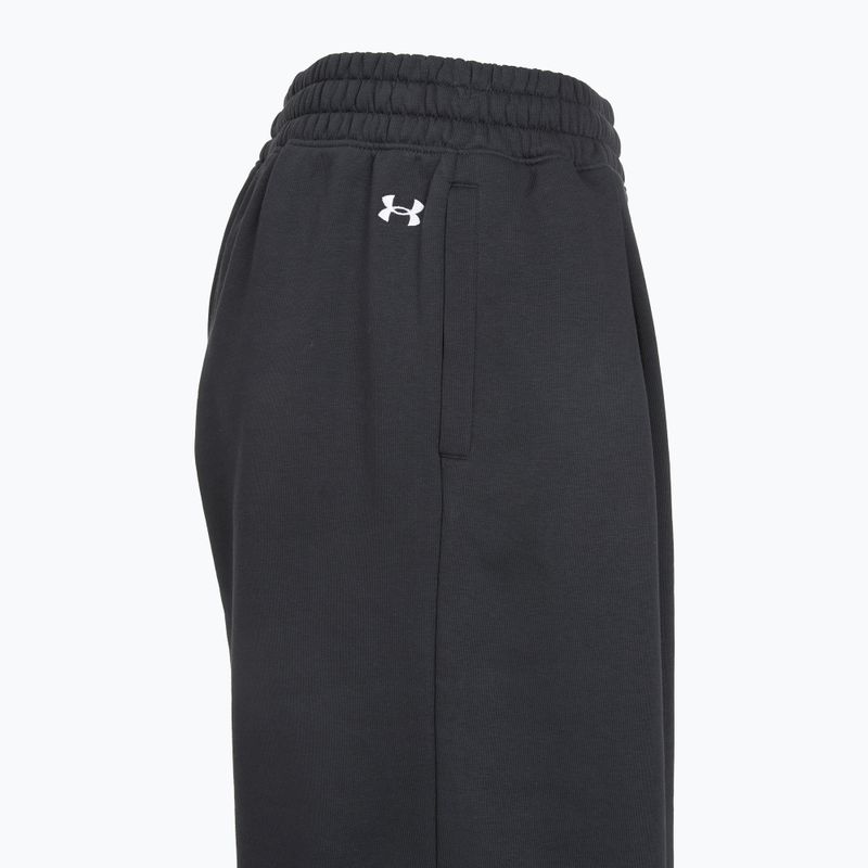 Spodnie damskie Under Armour Rival Fleece Script black/white 4