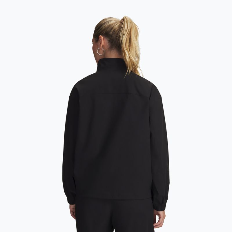 Kurtka treningowa damska Under Armour Unstoppable Woven FZ Jacket ultimate black/ultimate black 2