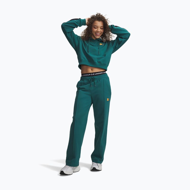 Spodnie damskie Under Armour Sport Terry Trend rack green/black 2