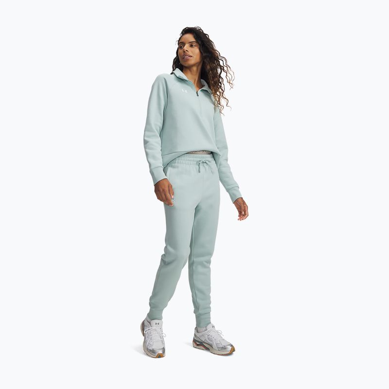 Spodnie damskie Under Armour Rival Fleece Joggers enamel blue/white 2