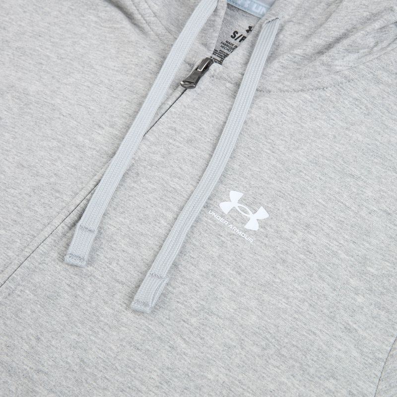 Bluza damska Under Armour Sport Terry FZ mod gray light heather/white 3