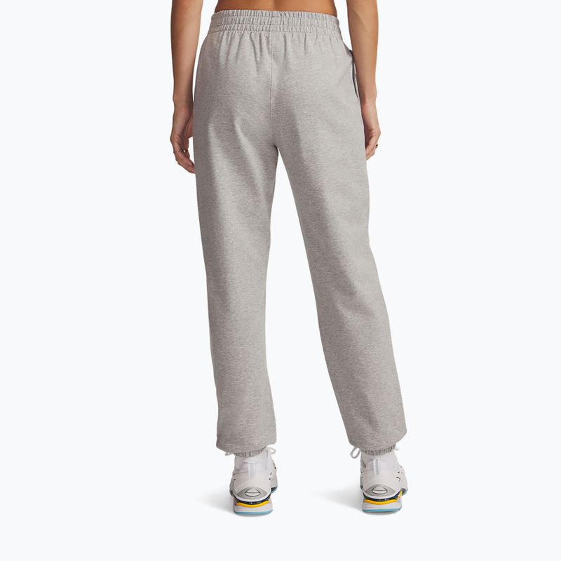 Spodnie damskie Under Armour Sport Terry Jogger Mod gray light heather/white 3