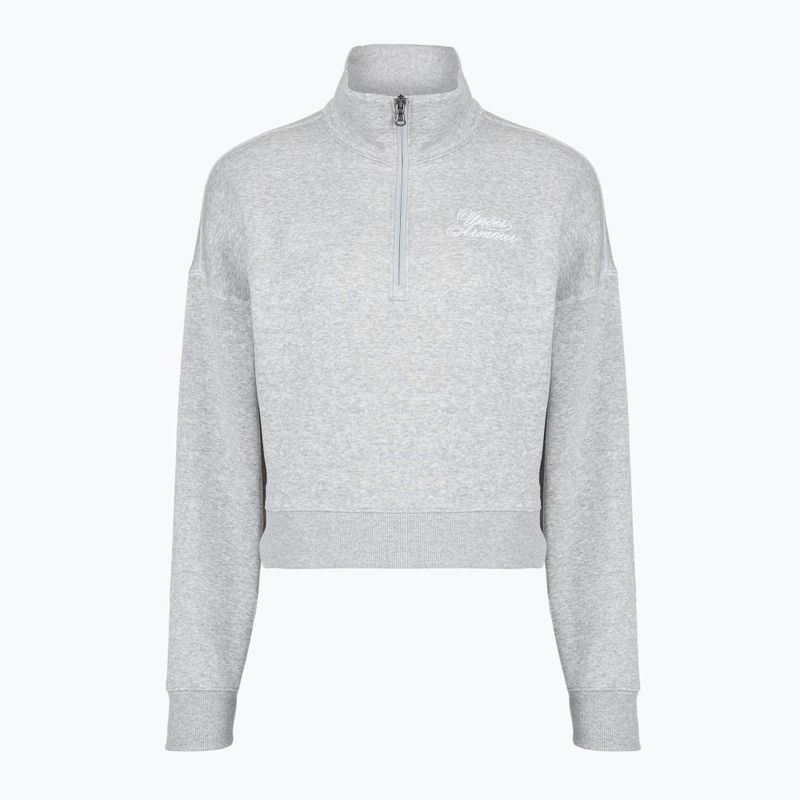 Bluza damska Under Armour Rival Fleece Script HZ mod gray light heather/white