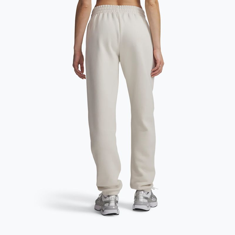 Spodnie damskie Under Armour Icon Fleece Nov Jogger summit white/white 3