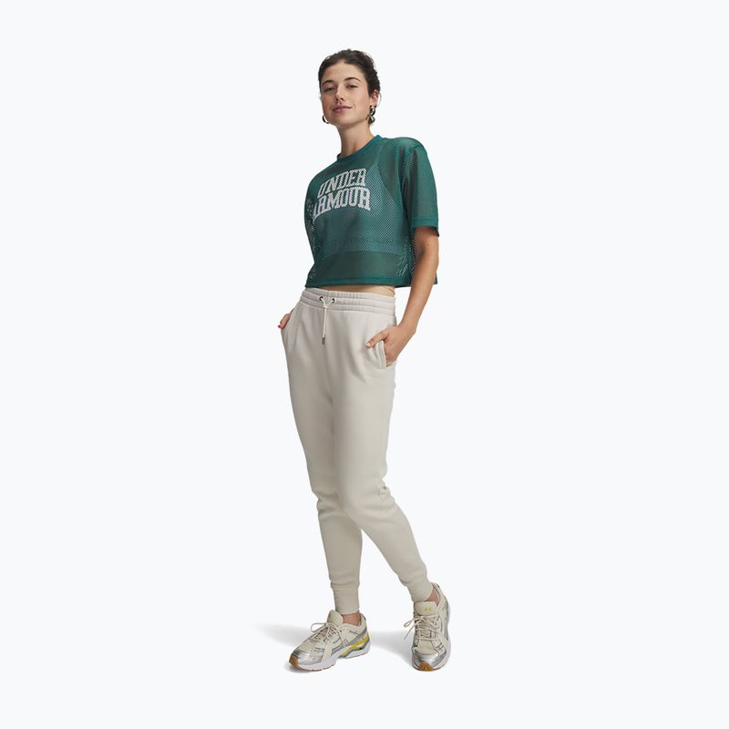 Spodnie damskie Under Armour Icon Fleece Jogger summit white/white 2