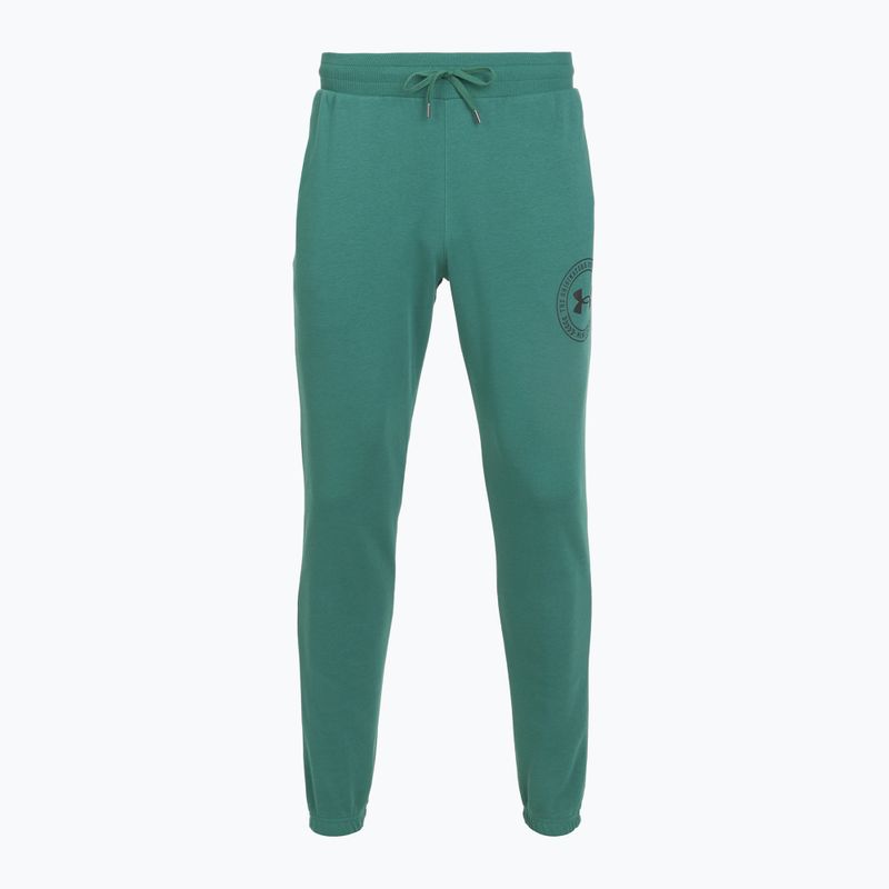 Spodnie męskie Under Armour Rival LW Graphic Jogger rack green/black