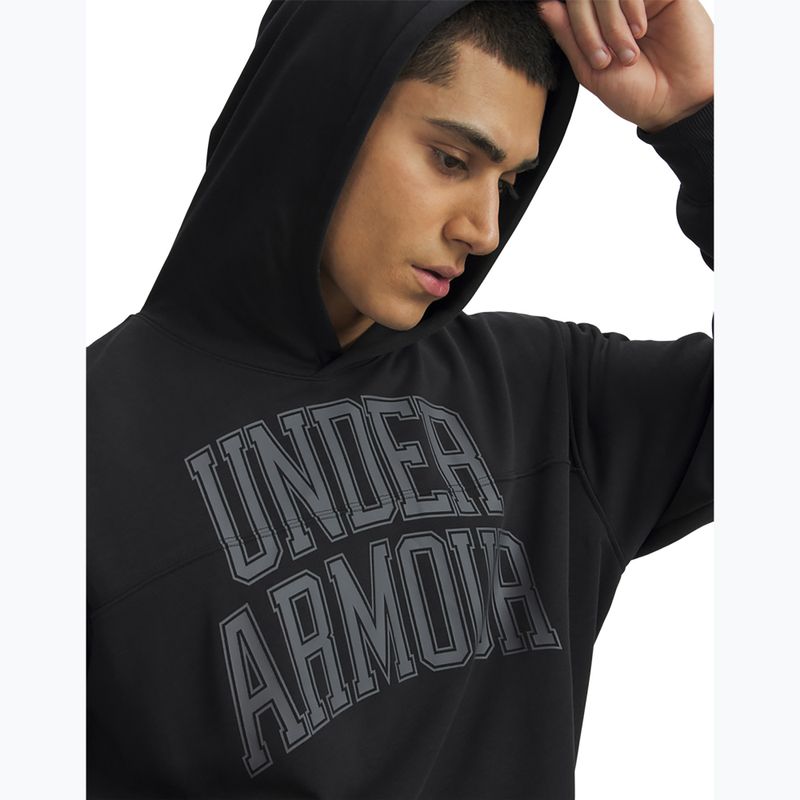 Bluza męska Under Armour Rival LW Graphic Hoodie black/black 3